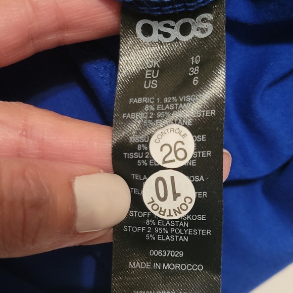 ASOS Bodycon Coquette Sequin Cutout Club Mini Dress NWT Size 6 - Picture 9 of 9